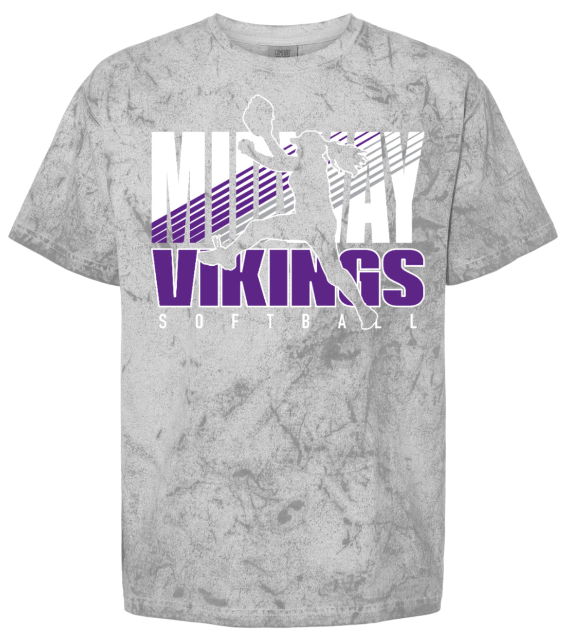 T-Shirt Comfort Color Viking Softball Silhouette 5