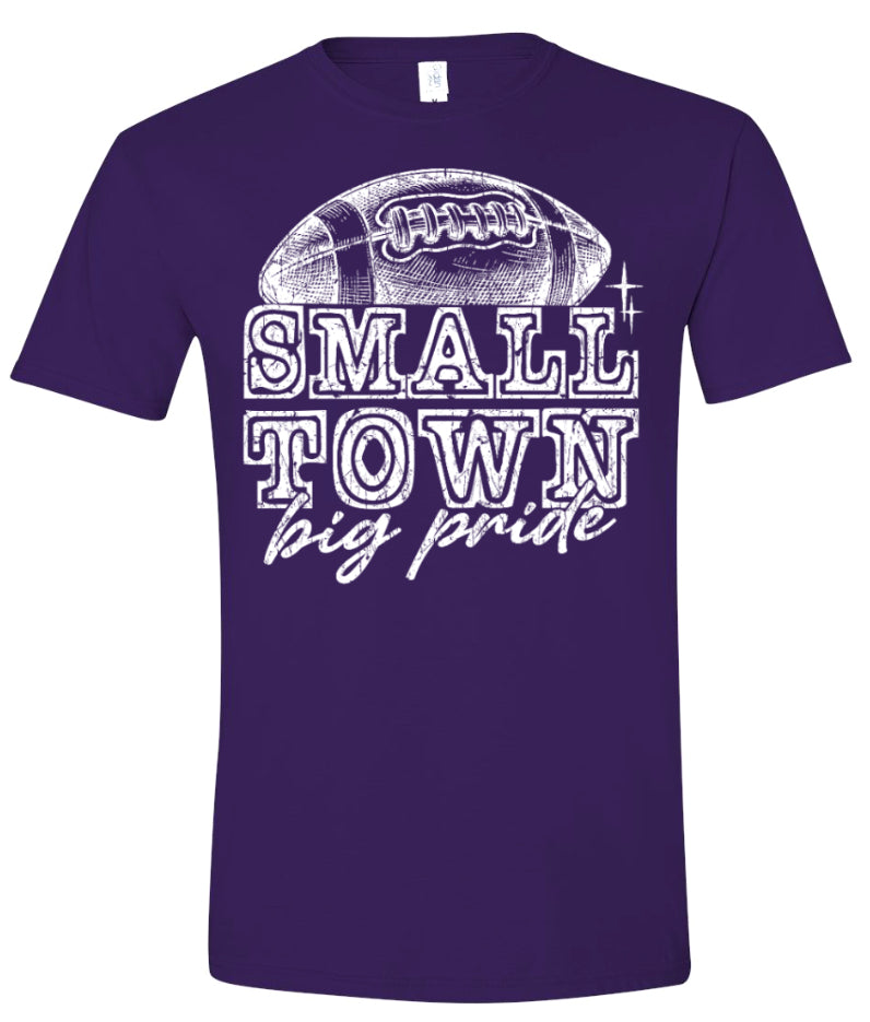 T-Shirt Purple Small Town Big Pride