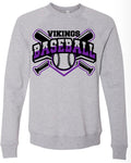 Crew Neck Grey Cross Bat Viking 11
