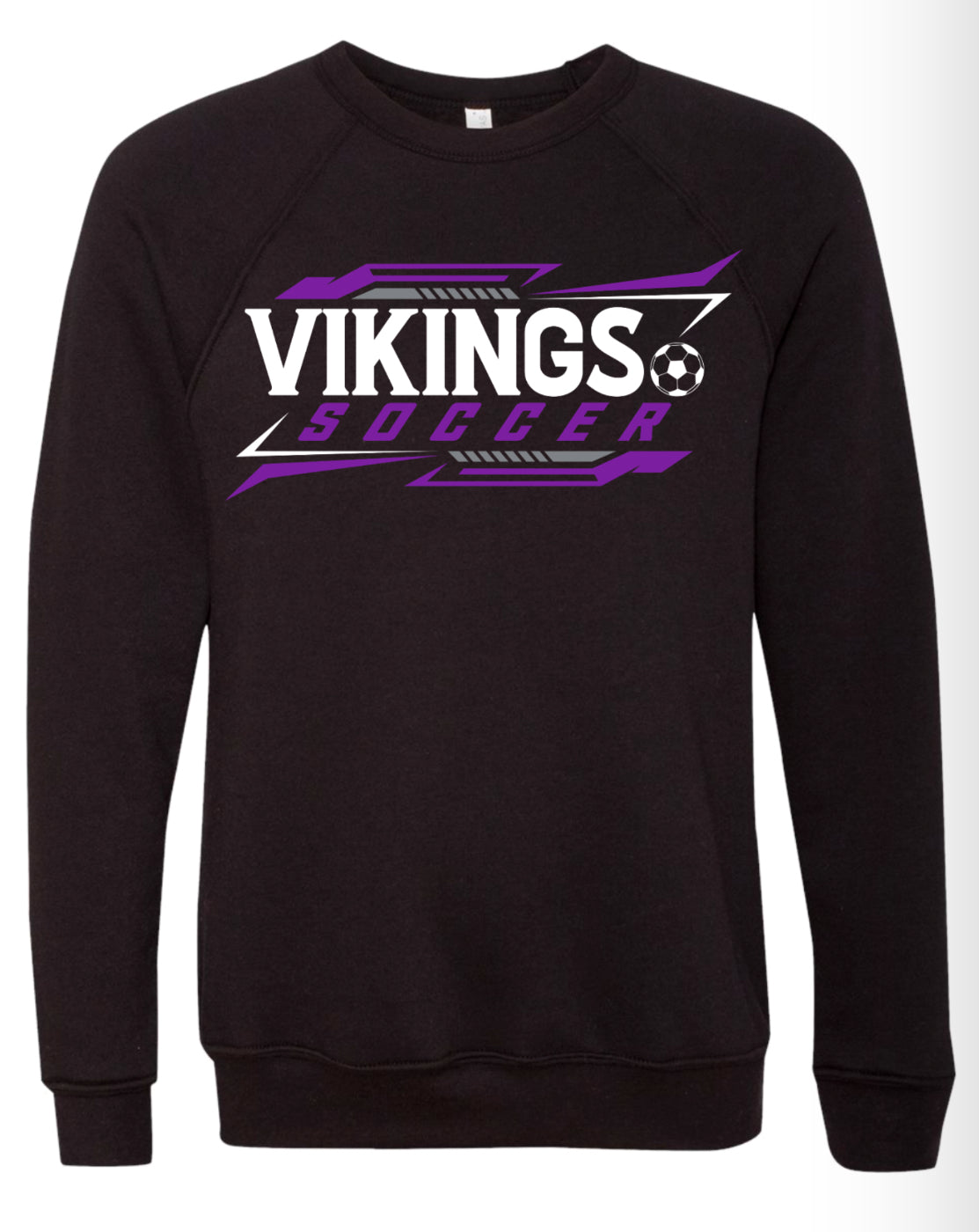 Crew Neck Black Soccer Tricolor 7