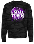Crew Neck Black Camo Small Town 13