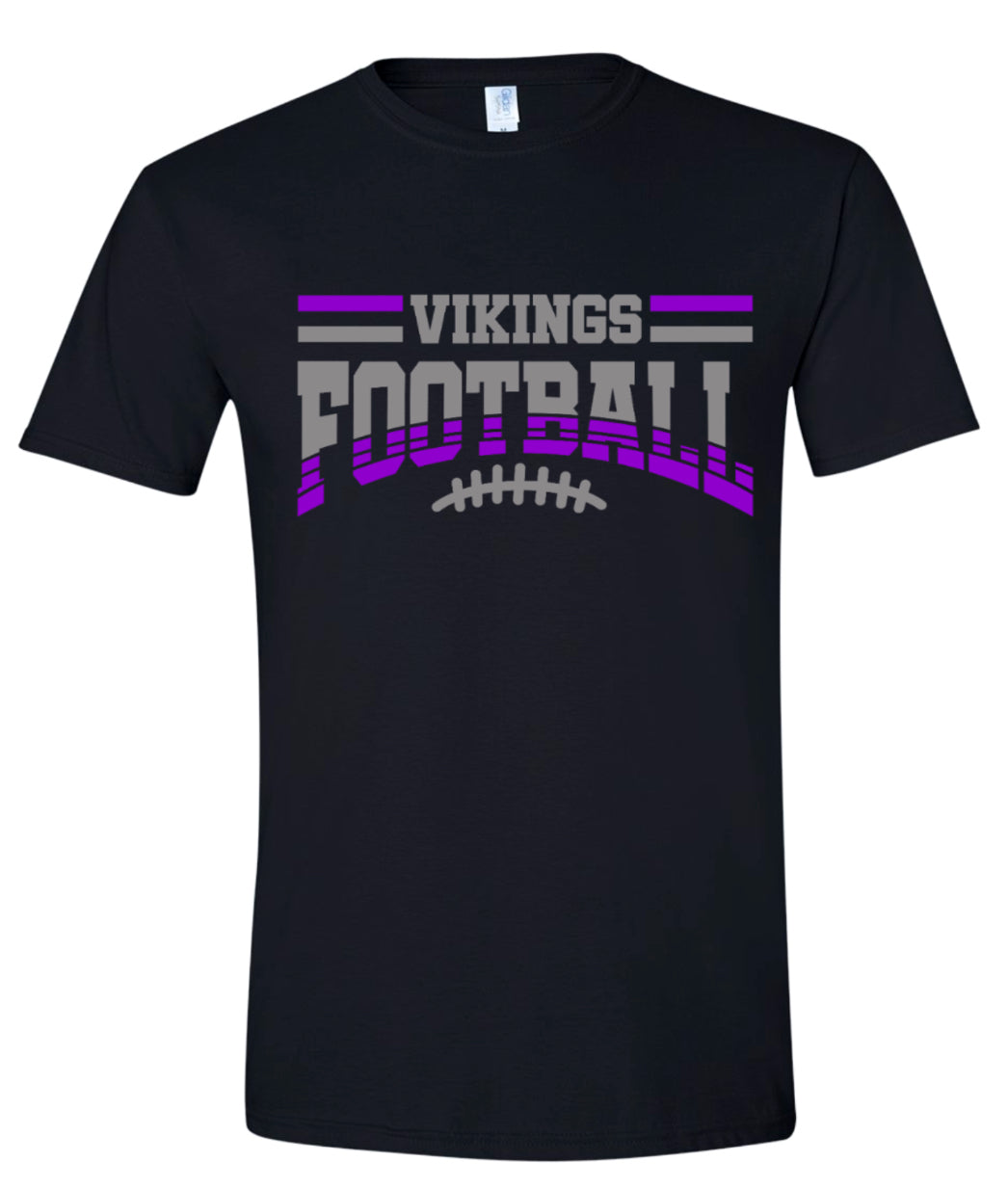T-Shirt Black Football Banner Arch 1