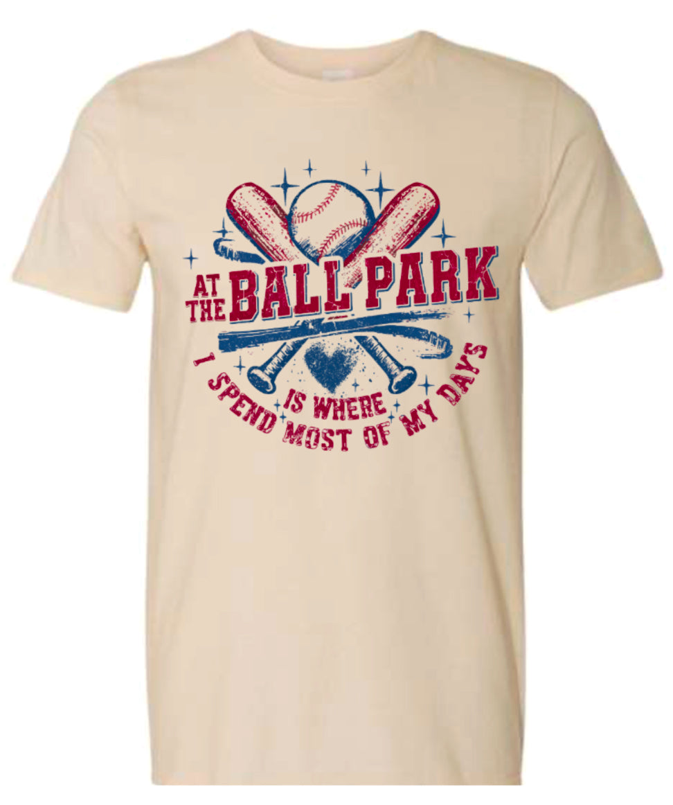 T-Shirt At The Ballpark Creme