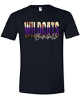 T-Shirt Black Wildcats Base Glitter Fade