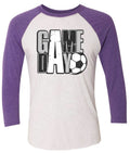 Long Sleeve 3/4 sleeve Distressed Game Day Stacked 6