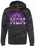 Hoodie Black Camo Cheer Mom Leopard