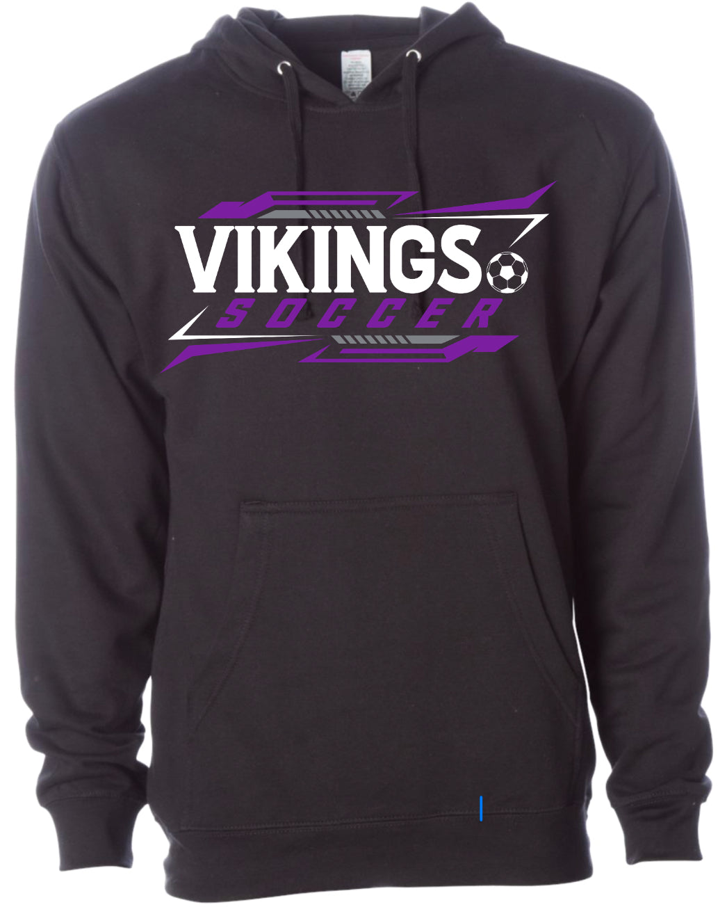 Hoodie Black Soccer Tricolor 10