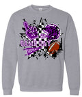 Crew Neck Sport Grey Game Day Grunge