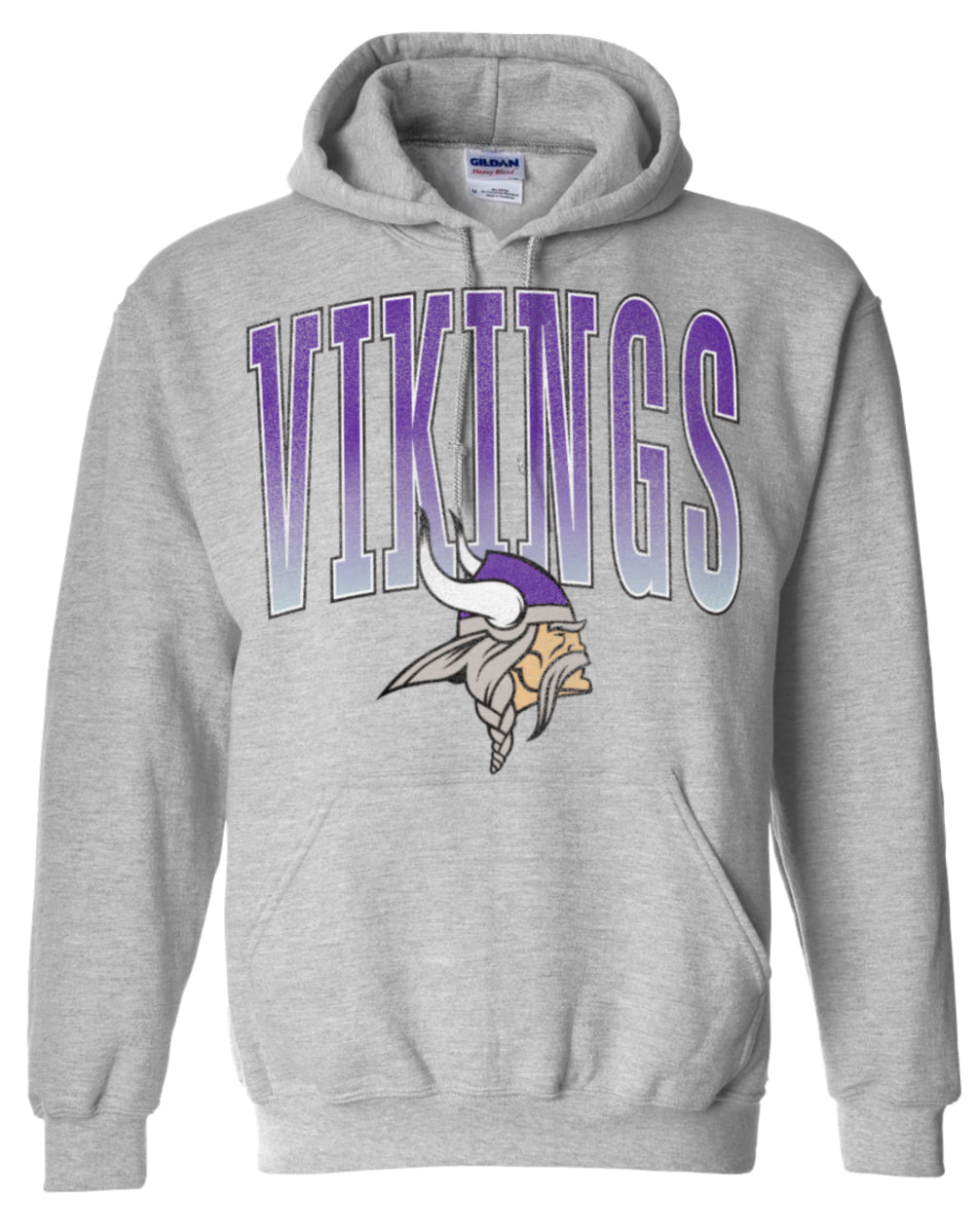Hoodie Sport Grey Varsity Large Viking