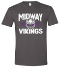 T-Shirt Charcoal Helmet Stripe