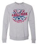 Crew Neck At The Ballpark Gray