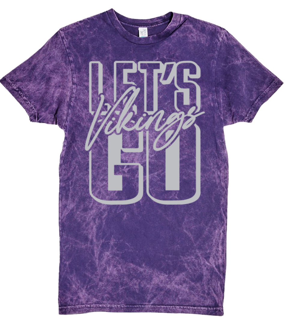 T-Shirt Purple Acid Lets Go Vikings Stacked 1