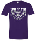 T-Shirt Purple Wildcats Baseball