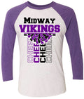 Long Sleeve 3/4 sleeve Vert Cheer Banner