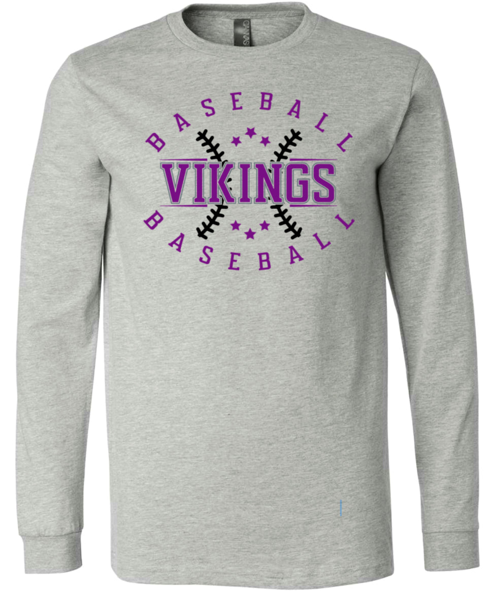Long Sleeve Grey Viking Stitch Star 6