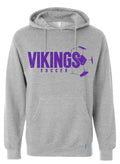 Hoodie Grey Viking Soccer Right 3