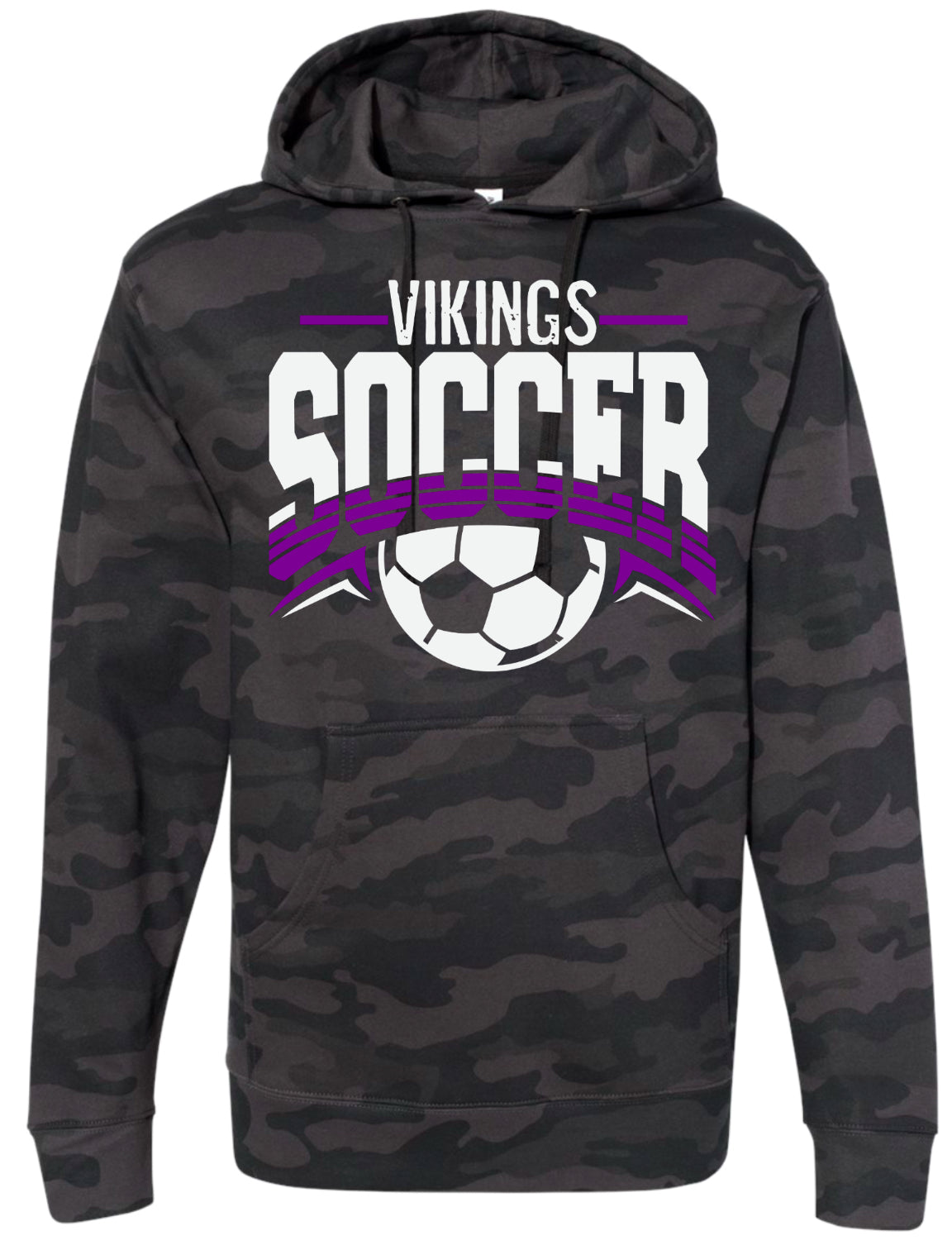 Hoodie Black Camo Soccer Arch 7