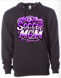 Hoodie Black Soccer Mom Airbrush 12