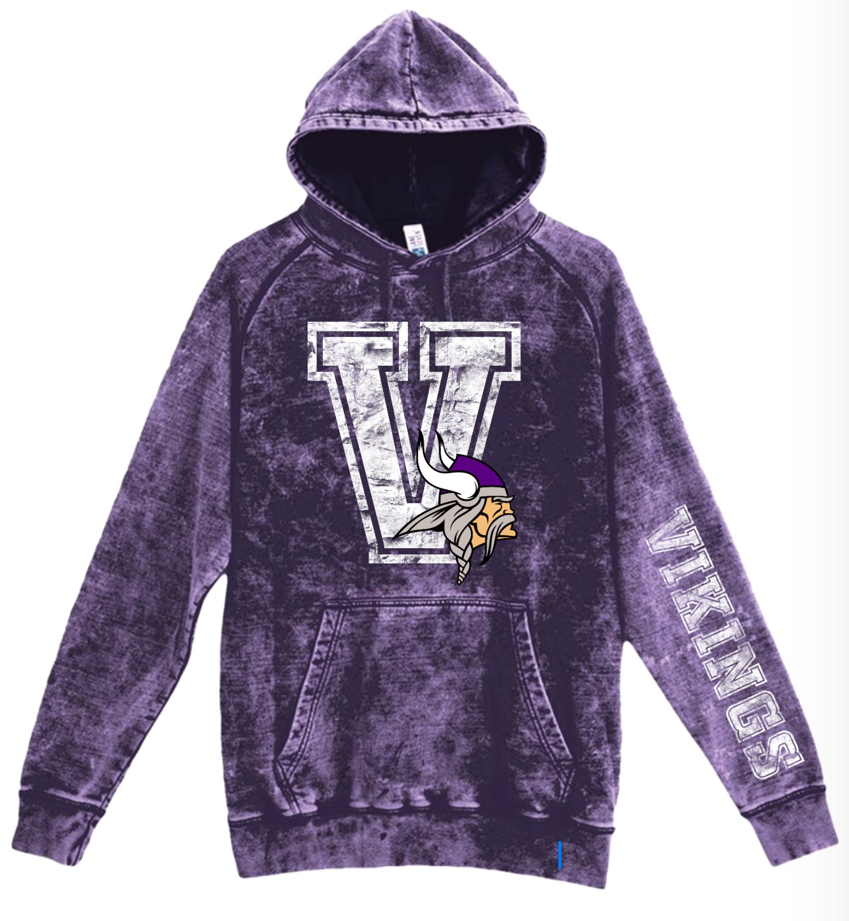 Hoodie Purple Acid V Mascot Head