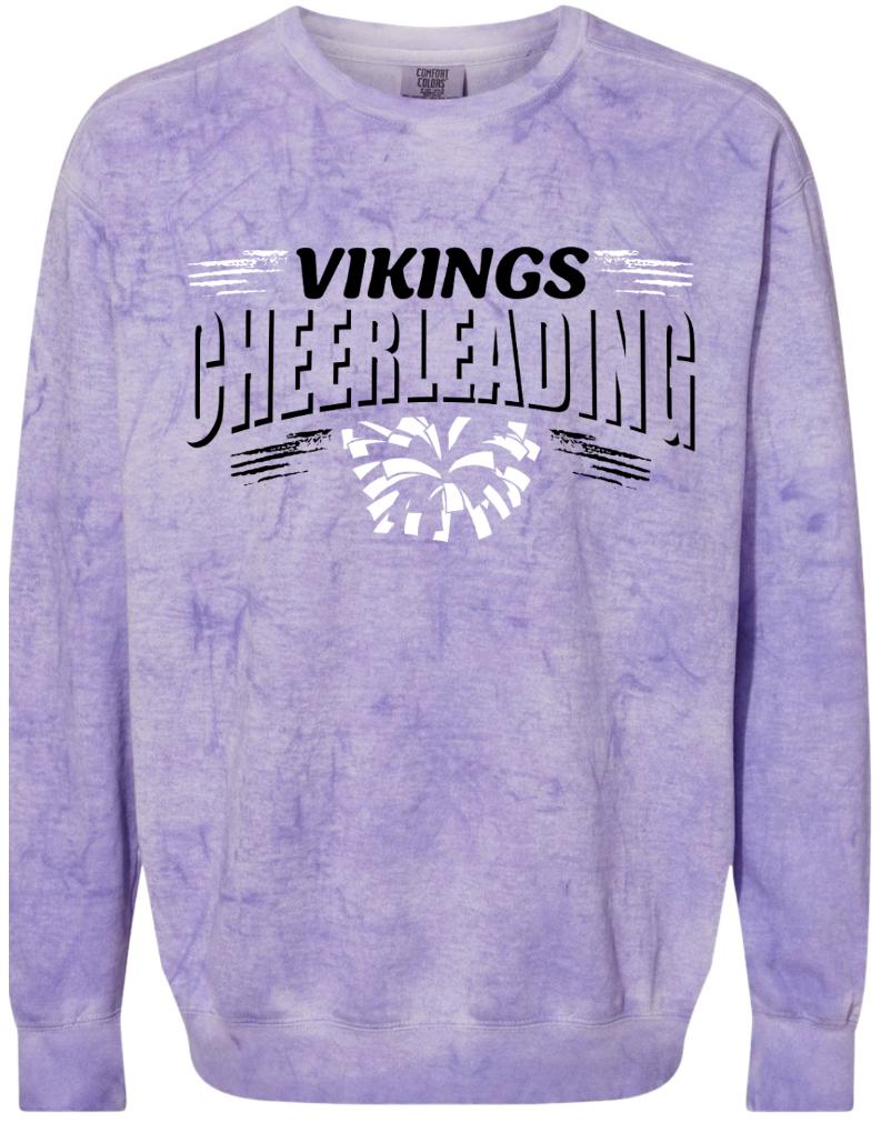 Crew Neck Purple Smoke Cheer Banner
