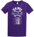 T-Shirt Purple Viking BB Vert Badge 1