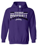 Hoodie Purple Football Banner Arch