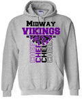 Hoodie Sport Grey Vert Cheer Banner