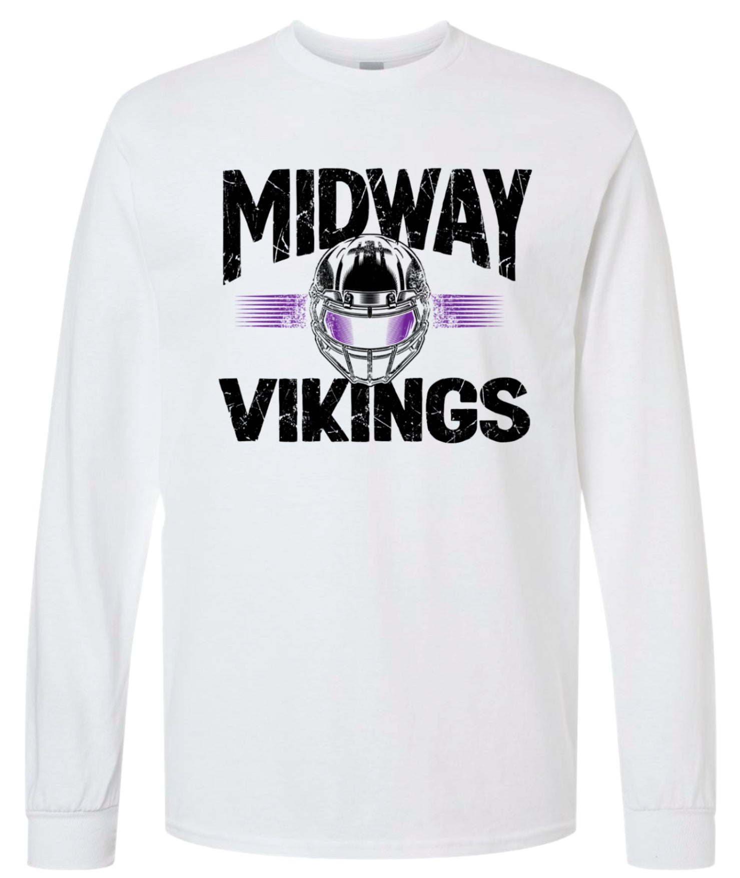 Long Sleeve White Helmet Stripe