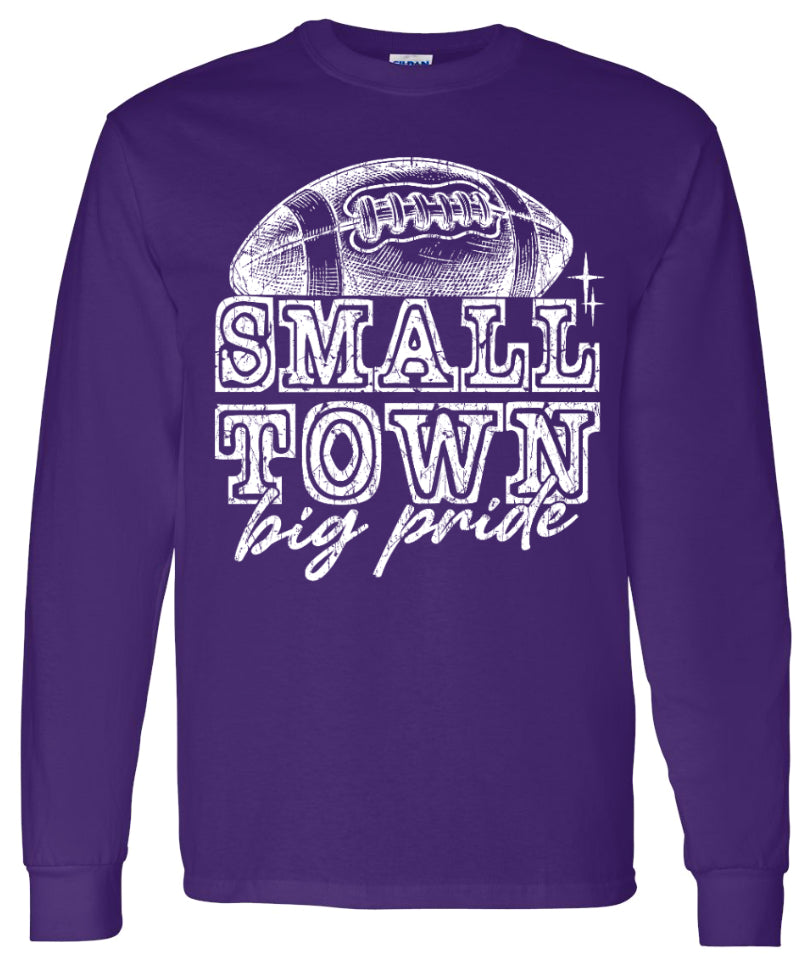 Long Sleeve Purple Small Town Big Pride