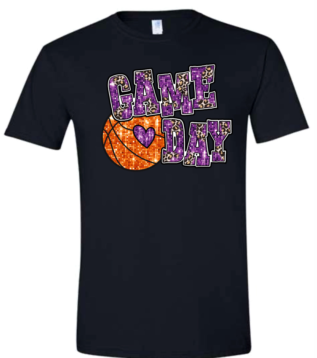 T-shirt Game Day Faux Glitter 3