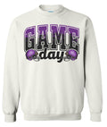 Crew Neck White purple/black fade Game Day