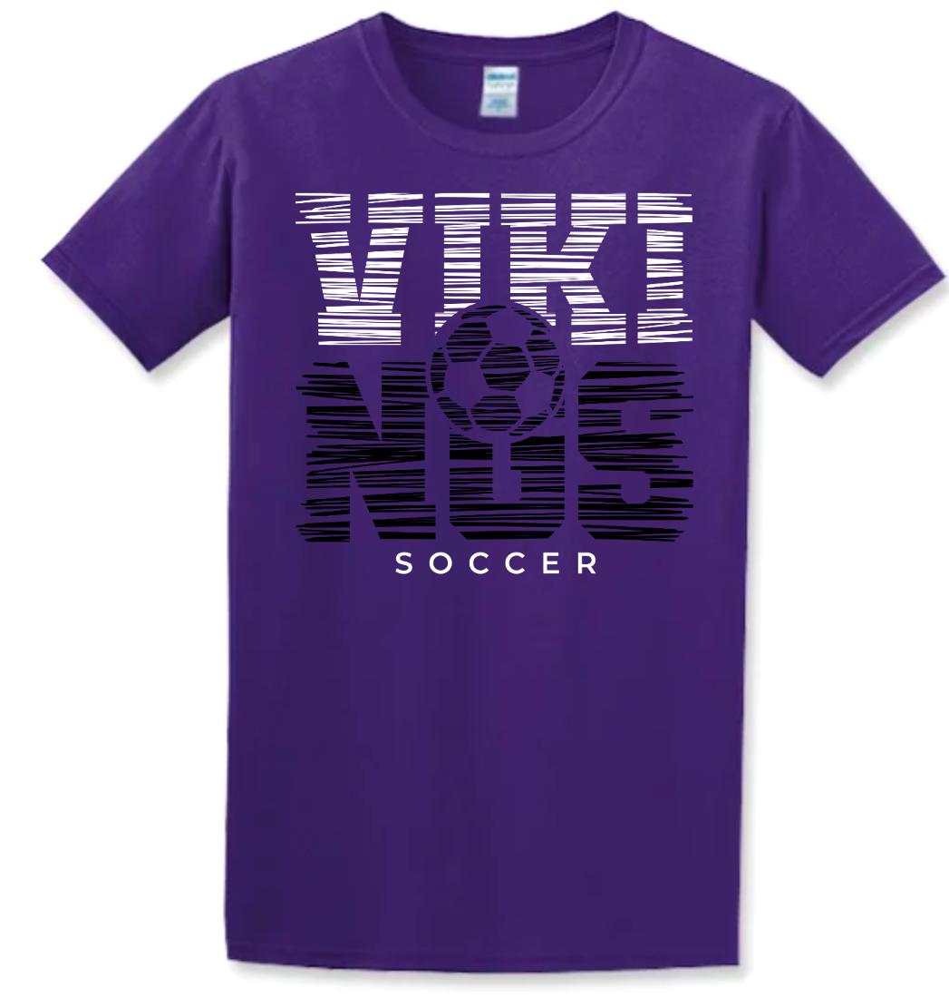 T-Shirt Purple Viking White Noise 15
