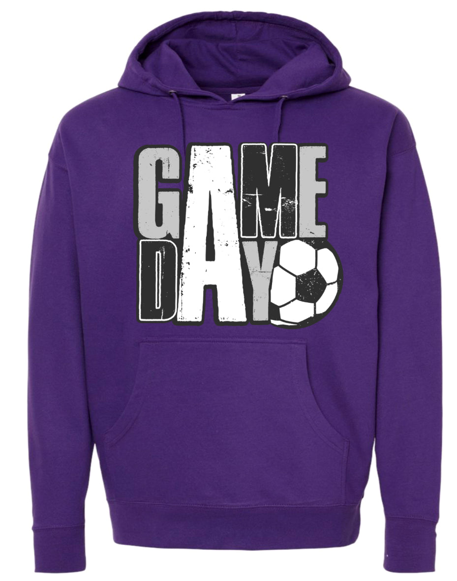 Hoodie Purple Distressed Game Day Stack 1