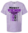 T-Shirt Purple Smoke Vert Cheer Banner