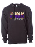 Hoodie Black Wildcats Base Glitter Fade