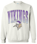 Crew Neck White Varsity Large Viking
