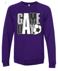 Crew Neck Purple Distressed Game Day Stacked 4