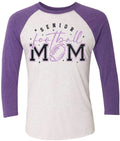 Long Sleeve 3/4 sleeve Faux Glitter Senior Mom