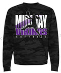 Crew Neck Camo Viking Softball Silhouette 3