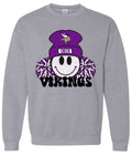 Crew Neck Sport Grey Smiley Cheer