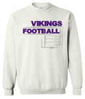 Crew Neck White Field Football