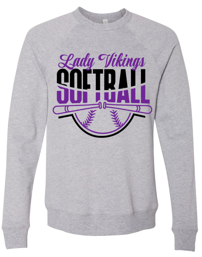 Crew Neck Grey Lady Vikings 11