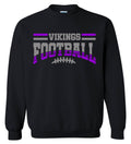 Crew Neck Black Football Banner Arch