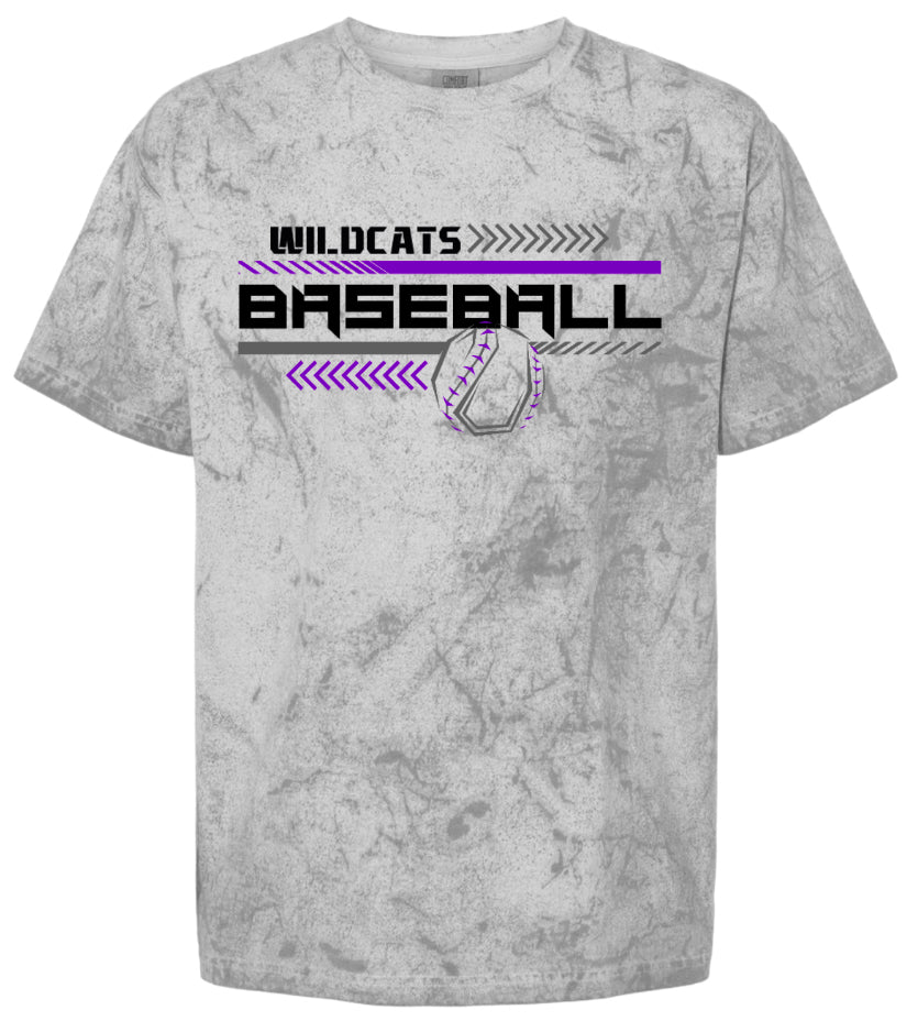 T-Shirt Gray Wildcats Baseball Chevron