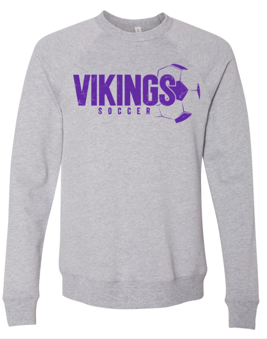 Crew Neck Grey Viking Soccer Right 4