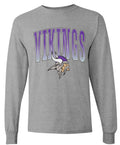 Long Sleeve Sport Grey Varsity Large Viking