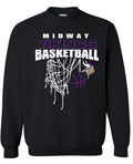 Crew Neck Midway Vikings Net Black