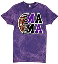 T-Shirt Purple Acid Football Mama Stacked