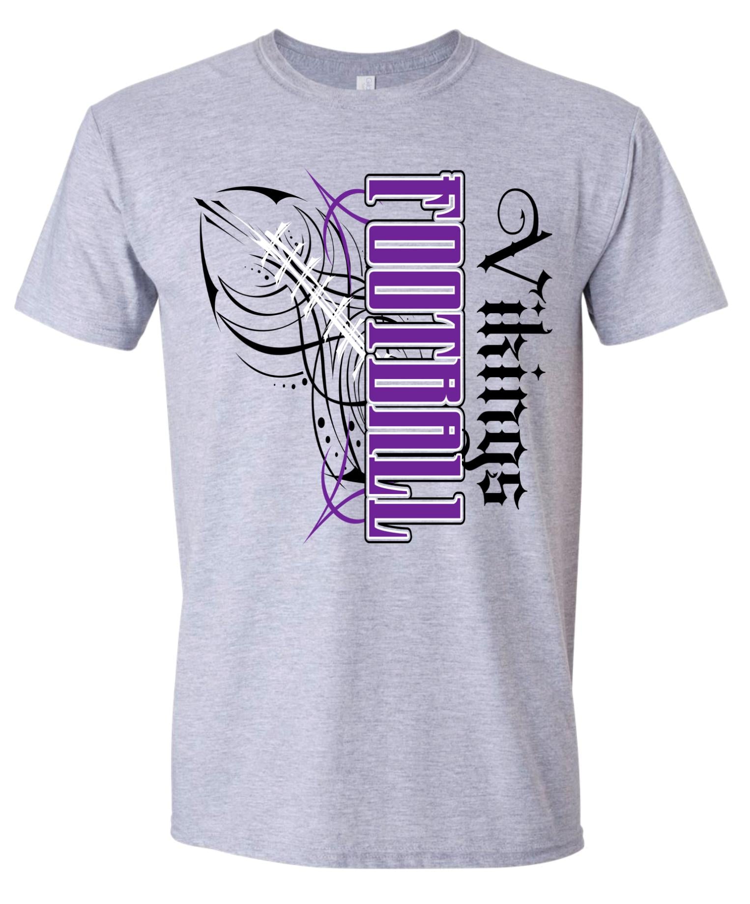 T-Shirt Sport Grey Viking Pinstripe