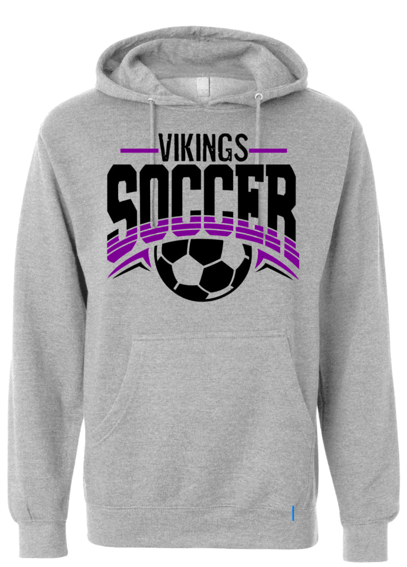 Hoodie Grey Soccer Arch 11